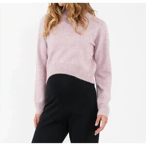 NEW RIPE tia crop knit sweater in pink